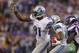 Nov 11, 2012; Minneapolis, MN, USA; Detroit Lions wide receiver Calvin Johnson (81) carries the ball during the fourth quarter against the Minnesota Vikings at the Metrodome. The Vikings defeated the Lions 34-24. Mandatory Credit: Brace Hemmelgarn-US PRESSWIRE