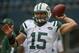 SEATTLE, WA - NOVEMBER 11: Quarterback Tim Tebow #15 of the New York Jets warms up prior to the game against the Seattle Seahawks at CenturyLink Field on November 11, 2012 in Seattle, Washington. (Photo by Otto Greule Jr/Getty Images)