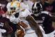 STARKVILLE, MS - OCTOBER 13: Wide receiver Justin Hunter #11 of the Tennessee Volunteers catches a pass and runs for a first down against the Mississippi State Bulldogs on October 13, 2012 at Davis Wade Stadium in Starkville, Mississippi. (Photo by Butch Dill/Getty Images)