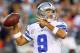 PHILADELPHIA, PA - NOVEMBER 11: Quarterback Tony Romo #9 of the Dallas Cowboys looks to pass against the Philadelphia Eagles during a game at Lincoln Financial Field on November 11, 2012 in Philadelphia, Pennsylvania. The Cowboys defeated the Eagles 38-23. (Photo by Rich Schultz /Getty Images)