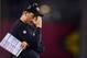Oct. 29, 2012; Glendale, AZ, USA; San Francisco 49ers head coach Jim Harbaugh reacts against the Arizona Cardinals at University of Phoenix Stadium. The 49ers defeated the Cardinals 24-3. Mandatory Credit: Mark J. Rebilas-US PRESSWIRE