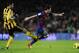 BARCELONA, SPAIN - NOVEMBER 19: Lionel Messi of FC Barcelona (R) duels for the ball with David Mateos of Real Zaragoza during the la Liga Match between FC Barcelona and Real Zaragoza at Camp Nou on November 19, 2011 in Barcelona, Spain. (Photo by David Ramos/Getty Images)
