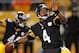 PITTSBURGH, PA - NOVEMBER 12: Byron Leftwich #4 of the Pittsburgh Steelers throws a third quarter pass while playing the Kansas City Chiefs at Heinz Field on November 12, 2012 in Pittsburgh, Pennsylvania. Pittsburgh won the game 16-13 in overtime. (Photo by Gregory Shamus/Getty Images)