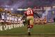 SAN FRANCISCO - NOVEMBER 12: Frank Gore #21 of the San Francisco 49ers takes the field during player introductions against the Chicago Bears at Candlestick Park on November 12, 2009 in San Francisco, California. (Photo by Jed Jacobsohn/Getty Images)
