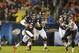 Nov 11, 2012; Chicago, IL, USA; Chicago Bears quarterback Jay Cutler (6) rushes the ball against the Houston Texans during the second quarter at Soldier Field. Mandatory Credit: Mike DiNovo-US PRESSWIRE