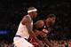 NEW YORK, NY - NOVEMBER 02: LeBron James #6 of the Miami Heat drives to the basket against Ronnie Brewer #11 of the New York Knicks at Madison Square Garden on November 2, 2012 in New York City. NOTE TO USER: User expressly acknowledges and agrees that, by downloading and or using this photograph, user is consenting to the terms and conditions of the Getty Images License Agreement. (Photo by Nick Laham/Getty Images)