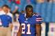 ORCHARD PARK, NY - AUGUST 27: Leodis McKelvin #21 of the Buffalo Bills warms up prior to play against the Jacksonville Jaguars at Ralph Wilson Stadium on August 27, 2011 in Orchard Park, New York. Buffalo won 35-32 in overtime. (Photo by Rick Stewart/Getty Images)