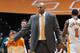 KNOXVILLE, TN - JANUARY 14: Tennessee Volunteers head coach Cuonzo Martin looks on during the game against the Kentucky Wildcats at Thompson-Boling Arena on January 14, 2012 in Knoxville, Tennessee. Kentucky defeated Tennessee 65-62. (Photo by Joe Robbins/Getty Images)