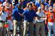 GAINESVILLE, FL - NOVEMBER 10: Coach Will Muschamp of the Florida Gators questions a call against the Louisiana-Lafayette Ragin' Cajuns November 10, 2012 in Gainesville, Florida. (Photo by Al Messerschmidt/Getty Images)