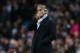 MANCHESTER, ENGLAND - NOVEMBER 06: Manchester City Manager Roberto Mancini reacts during the UEFA Champions League Group D match between Manchester City FC and Ajax Amsterdam at the Etihad Stadium on November 6, 2012 in Manchester, England. (Photo by Alex Livesey/Getty Images)