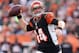 CINCINNATI, OH - NOVEMBER 11: Andy Dalton #14 of the Cincinnati Bengals throws a pass during the NFL game against the New York Giants at Paul Brown Stadium on November 11, 2012 in Cincinnati, Ohio. (Photo by Andy Lyons/Getty Images)