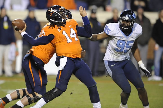 Virginia Football Falls to North Carolina, Ending Cavaliers' 2012 Bowl Hopes