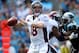 CHARLOTTE, NC - NOVEMBER 11: Peyton Manning #18 of the Denver Broncos during their game at Bank of America Stadium on November 11, 2012 in Charlotte, North Carolina. (Photo by Streeter Lecka/Getty Images)