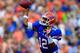 GAINESVILLE, FL - SEPTEMBER 01: Jacoby Brissett #12 of the Florida Gators attempts a pass during the game against the Bowling Green Falcons at Ben Hill Griffin Stadium on September 1, 2012 in Gainesville, Florida. (Photo by Sam Greenwood/Getty Images)