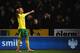 NORWICH, ENGLAND - NOVEMBER 17: Anthony Pilkington of Norwich City celebrates his opening goal during the Barclays Premier League match between Norwich City and Manchester United at Carrow Road on November 17, 2012 in Norwich, England. (Photo by Christopher Lee/Getty Images)