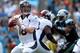 CHARLOTTE, NC - NOVEMBER 11: Peyton Manning #18 of the Denver Broncos during their game at Bank of America Stadium on November 11, 2012 in Charlotte, North Carolina. (Photo by Streeter Lecka/Getty Images)