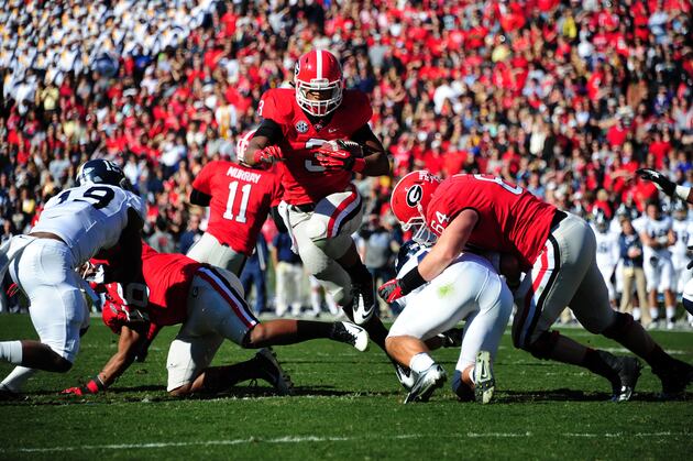 No. 5 Georgia 45, Georgia Southern 14