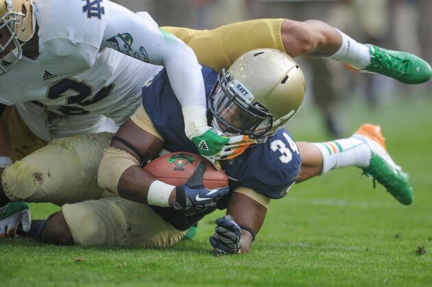 Navy 21, Texas St. 10