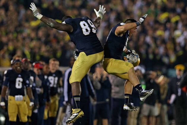 BCS Standings 2012: Notre Dame Sits Atop Projected Top 25 Week 13 Rankings