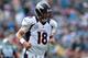 CHARLOTTE, NC - NOVEMBER 11: Peyton Manning #18 of the Denver Broncos during their game at Bank of America Stadium on November 11, 2012 in Charlotte, North Carolina. (Photo by Streeter Lecka/Getty Images)