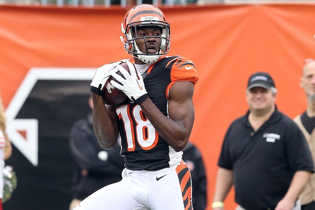 A.J. Green Closing in on Jerry Rice TD Streak