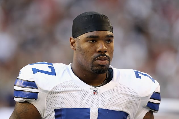 Tyron Smith Gets X Rays on Ankle
