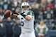 SEATTLE, WA - NOVEMBER 11: Quarterback Mark Sanchez #6 of the New York Jets passes against the Seattle Seahawks at CenturyLink Field on November 11, 2012 in Seattle, Washington. (Photo by Otto Greule Jr/Getty Images)