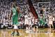 June 5, 2012; Miami, FL, USA; Boston Celtics small forward Mickael Pietrus (28) during the second half in game five of the Eastern Conference finals of the 2012 NBA playoffs at American Airlines Arena. Mandatory Credit: Steve Mitchell-US PRESSWIRE