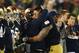 SOUTH BEND, IN - NOVEMBER 17: Head coach Brian Kelly of the Notre Dame Fighting Irish hugs Manti T'eo #5 during a game against the Wake Forest Demon Deacons at Notre Dame Stadium on November 17, 2012 in South Bend, Indiana. Notre Dame defeated Wake Forest 38-0. (Photo by Jonathan Daniel/Getty Images)