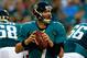 JACKSONVILLE, FL - AUGUST 30: Chad Henne #7 of the Jacksonville Jaguars looks to pass during a preseason game against the Atlanta Falcons at EverBank Field on August 30, 2012 in Jacksonville, Florida. (Photo by Sam Greenwood/Getty Images)