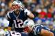 FOXBORO, MA - NOVEMBER 11: Tom Brady #12 of the New England Patriots makes a call behind center against the Buffalo Bills during the game on November 11, 2012 at Gillette Stadium in Foxboro, Massachusetts. (Photo by Jared Wickerham/Getty Images)