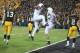 IOWA CITY, IOWA - OCTOBER 20: Wide receiver Allen Robinson #8 of the Penn State Nittany Lions celebrates with tight end Jesse James #18 during the first quarter after scoring a touchdown against the Iowa Hawkeyes on October 20, 2012 at Kinnick Stadium in Iowa City, Iowa. Penn State defeated Iowa 38-14. (Photo by Matthew Holst/Getty Images)