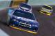 HOMESTEAD, FL - NOVEMBER 18: Brad Keselowski, driver of the #2 Miller Lite Dodge, drives ahead of Martin Truex Jr., driver of the #56 NAPA Auto Parts Toyota, and Matt Kenseth, driver of the #17 Best Buy Ford, during the NASCAR Sprint Cup Series Ford EcoBoost 400 at Homestead-Miami Speedway on November 18, 2012 in Homestead, Florida. (Photo by Todd Warshaw/Getty Images)