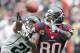 HOUSTON, TX- NOVEMBER 18: Andre Johnson #80 of the Houston Texans can't quite make the catch while Derek Cox #21 of the Jacksonville Jaguars defends on November 18, 2012 at Reliant Stadium in Houston, Texas. (Photo by Thomas B. Shea/Getty Images)