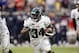 Nov 18, 2012; Houston, TX, USA; Jacksonville Jaguars running back Jalen Parmele (34) runs the ball against the Houston Texans in overtime at Reliant Stadium. The Texans defeated the Jaguars 43-37. Mandatory Credit: Brett Davis-US PRESSWIRE