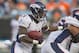 Nov 11, 2012; Charlotte, NC, USA Denver Broncos running back Ronnie Hillman (21) runs the ball during the fourth quarter against the Carolina Panthers at Bank of America Stadium. The Broncos defeated the Panthers 36-14. Mandatory Credit: Jeremy Brevard-US PRESSWIRE
