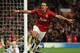 MANCHESTER, ENGLAND - OCTOBER 23: Javier Hernandez of Manchester United celebrates scoring his team's third goal to make the score 3-2 during the UEFA Champions League Group H match between Manchester United and SC Braga at Old Trafford on October 23, 2012 in Manchester, England. (Photo by Richard Heathcote/Getty Images)