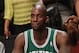 NEW YORK, NY - NOVEMBER 15: Kevin Garnett #5 of the Boston Celtics takes a break during the game against the Brooklyn Nets at the Barclays Center on November 15, 2012 in the Brooklyn borough of New York City. NOTE TO USER: User expressly acknowledges and agrees that, by downloading and/or using this photograph, user is consenting to the terms and conditions of the Getty Images License Agreement. The Nets defeated the Celtics 102-97. (Photo by Bruce Bennett/Getty Images)