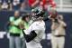 HOUSTON, TX- NOVEMBER 18:Chad Henne #7 of the Jacksonville Jaguars looks to pass in the pocket against the Houston Texans on November 18, 2012 at Reliant Stadium in Houston, Texas. Texans won 43 to 37 in overtime. (Photo by Thomas B. Shea/Getty Images)