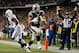 FOXBORO, MA - NOVEMBER 18: Rob Gronkowski #87 of the New England Patriots beats Kavell Conner #53 of the Indianapolis Colts into the end zone for a touchdown in the first half at Gillette Stadium on November 18, 2012 in Foxboro, Massachusetts. (Photo by Jim Rogash/Getty Images)
