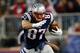 FOXBORO, MA - NOVEMBER 18: Rob Gronkowski #87 of the New England Patriots attempts to run through a tackle after catching a pass against the Indianapolis Colts during the game on November 18, 2012 at Gillette Stadium in Foxboro, Massachusetts. (Photo by Jared Wickerham/Getty Images)