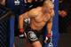 Nov 17, 2012; Montreal, QC, Canada; Georges St-Pierre steps into the octagon in his return to fight Carlos Condit (not pictured) before their Welterweight title bout at UFC 154 at the Bell Centre. Mandatory Credit: Tom Szczerbowski-US PRESSWIRE
