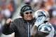CHICAGO, IL - OCTOBER 28: Head coach Ron Rivera of the Carolina Panthers yells at Captain Munnerlyn #41 during a game against the Chicago Bears on October 28, 2012 at Soldier Field in Chicago, Illinois. The Chicago Bears defeated the Carolina Panthers 23-12. (Photo by David Banks/Getty Images)