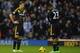 WEST BROMWICH, ENGLAND - NOVEMBER 17: Fernando Torres of Chelsea looks dejected with Daniel Sturridge after the 2nd West Brom goal during the Barclays Premier League match between West Bromwich Albion and Chelsea at The Hawthorns on November 17, 2012 in West Bromwich, England. (Photo by Michael Regan/Getty Images)