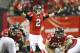 Nov 18, 2012; Atlanta, GA, USA; Atlanta Falcons quarterback Matt Ryan (2) changes the play at the line of scrimmage against the Arizona Cardinals during the second half at the Georgia Dome. The Falcons defeated the Cardinals 23-19. Mandatory Credit: Josh D. Weiss-US PRESSWIRE