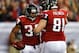 ATLANTA, GA - NOVEMBER 18: Michael Turner #33 of the Atlanta Falcons reacts after a touchdown against the Arizona Cardinals with Michael Palmer #81 at Georgia Dome on November 18, 2012 in Atlanta, Georgia. (Photo by Kevin C. Cox/Getty Images)