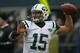 SEATTLE, WA - NOVEMBER 11: Quarterback Tim Tebow #15 of the New York Jets warms up prior to the game against the Seattle Seahawks at CenturyLink Field on November 11, 2012 in Seattle, Washington. (Photo by Otto Greule Jr/Getty Images)