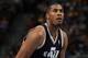 DENVER, CO - NOVEMBER 09: Derrick Favors #15 of the Utah Jazz takes a free throw against the Denver Nuggets at the Pepsi Center on November 9, 2012 in Denver, Colorado. The Nuggets defeated the Jazz 104-84. NOTE TO USER: User expressly acknowledges and agrees that, by downloading and or using this photograph, User is consenting to the terms and conditions of the Getty Images License Agreement. (Photo by Doug Pensinger/Getty Images)