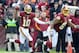 Nov 18, 2012; Landover, MD, USA; Washington Redskins quarterback Robert Griffin III (10) looks to pass during the first half against the Washington Redskins at FedEX Field. Mandatory Credit: Brad Mills-US PRESSWIRE