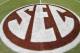 Sep 8, 2012; College Station, TX, USA; SEC logo on the field before a game between the Texas A&M Aggies and Florida Gators at Kyle Field. Mandatory Credit: Brett Davis-US PRESSWIRE